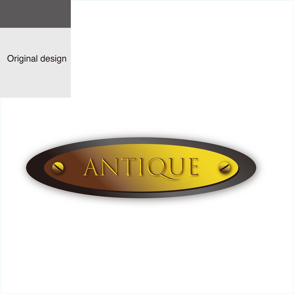 新規オープンのホストクラブ「ANTIQUE」のロゴデザイン。