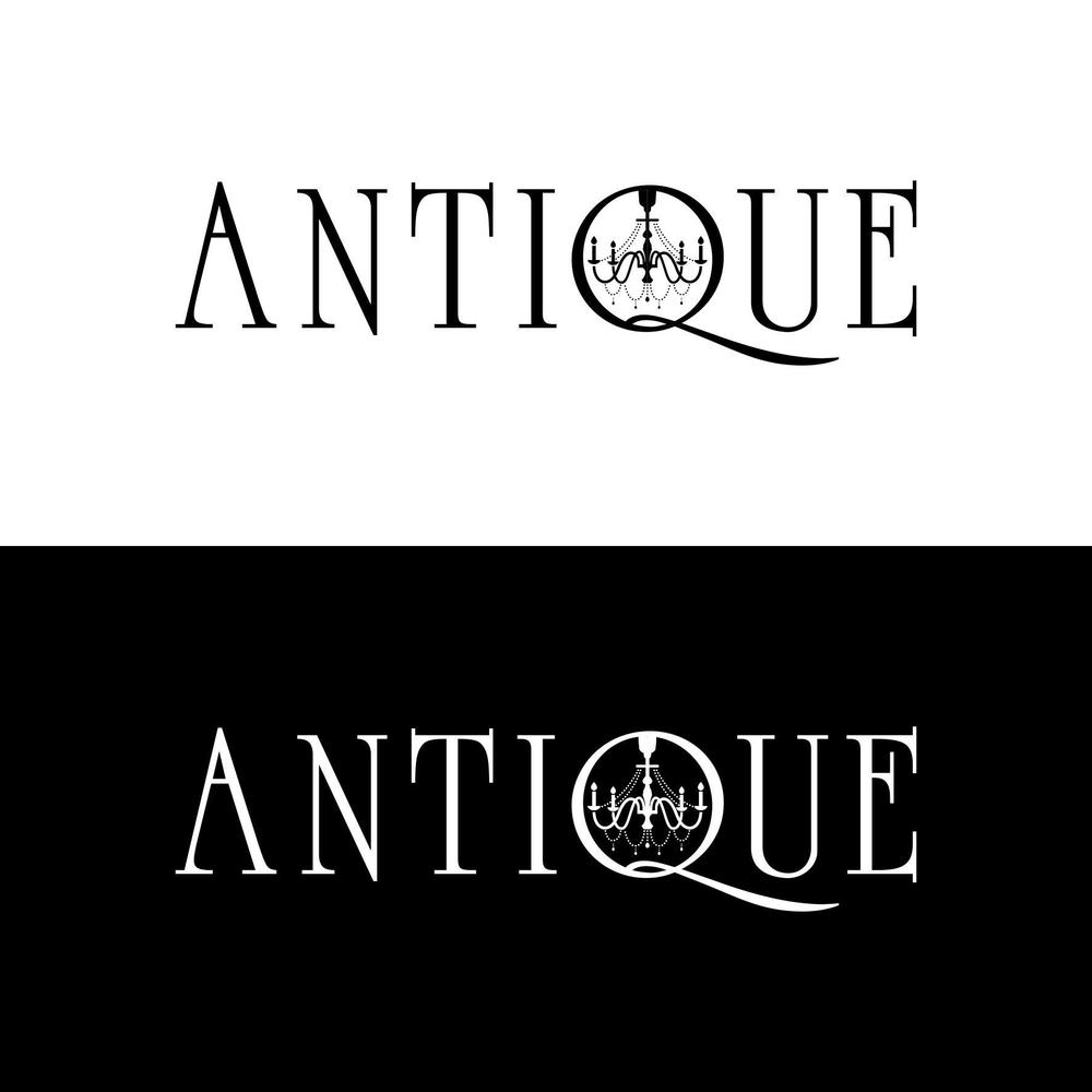 新規オープンのホストクラブ「ANTIQUE」のロゴデザイン。