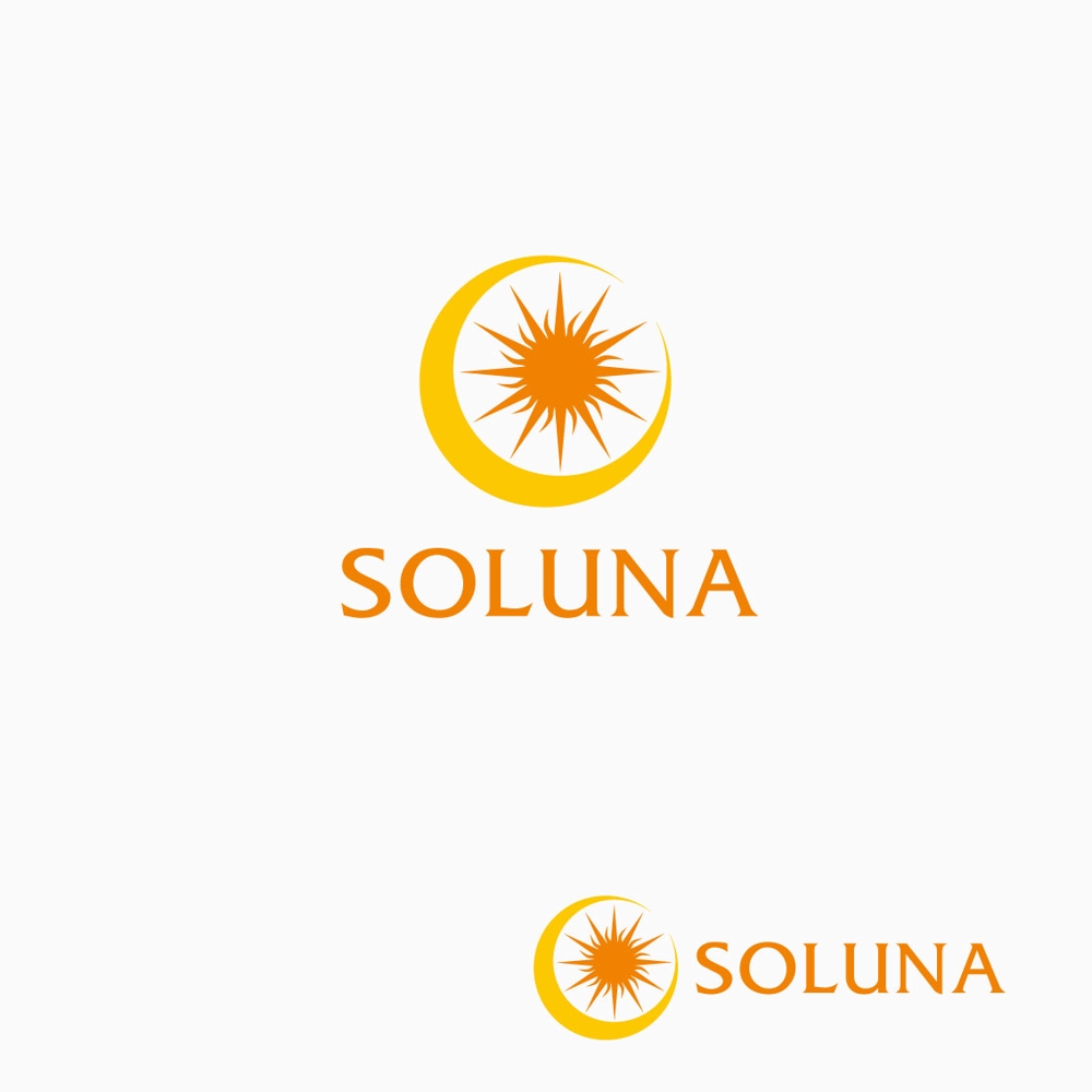 葬祭サービス業「太陽と月」のロゴ