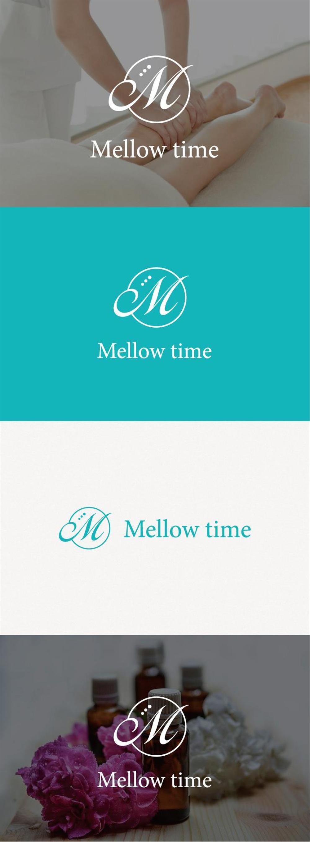 リラクゼーションサロン   「Mellow time」のロゴ