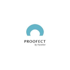 koma58 (koma58)さんのアパレルブランド ファクトリエの機能性衣料(撥水など防汚れ)の「PROOFECT」 のロゴデザインへの提案
