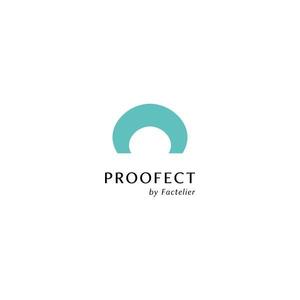 koma58 (koma58)さんのアパレルブランド ファクトリエの機能性衣料(撥水など防汚れ)の「PROOFECT」 のロゴデザインへの提案