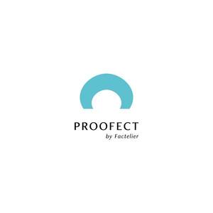 koma58 (koma58)さんのアパレルブランド ファクトリエの機能性衣料(撥水など防汚れ)の「PROOFECT」 のロゴデザインへの提案