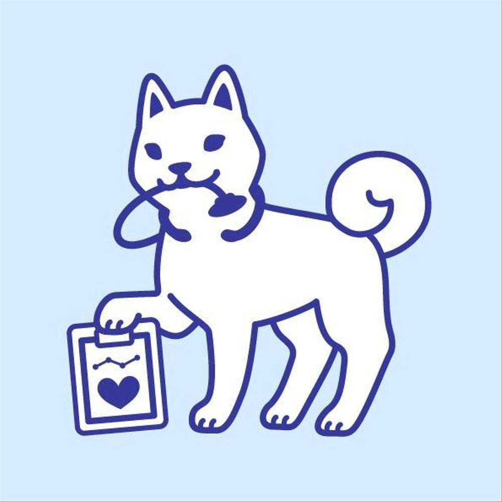 医療系iPhoneアプリ用　犬のキャラクターデザイン