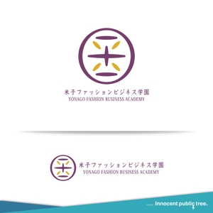 Innocent public tree (nekosu)さんのファッション専門学校「米子ファッションビジネス学園」のロゴへの提案