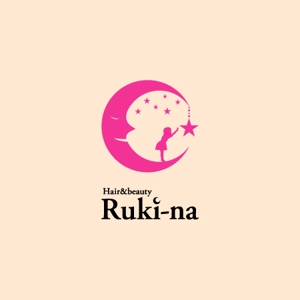 サクタ (Saku-TA)さんの美容室、エステのトータルビューティーサロン「Hair&beauty Ruki-na」のロゴ作成への提案