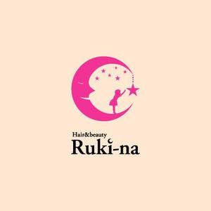 サクタ (Saku-TA)さんの美容室、エステのトータルビューティーサロン「Hair&beauty Ruki-na」のロゴ作成への提案