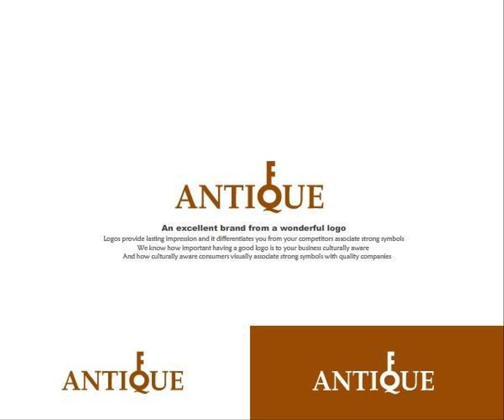 新規オープンのホストクラブ「ANTIQUE」のロゴデザイン。