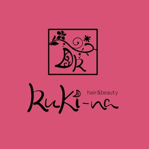 鈴木 ようこ (yoko115)さんの美容室、エステのトータルビューティーサロン「Hair&beauty Ruki-na」のロゴ作成への提案
