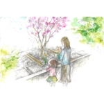 saho (saho)さんの樹木葬パンフレット用のイラストへの提案