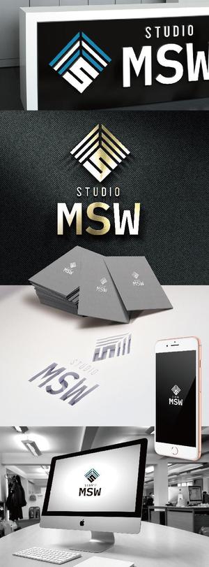 k_31 (katsu31)さんの音楽リハーサルスタジオ「studio MSW」のロゴへの提案