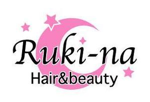 likilikiさんの美容室、エステのトータルビューティーサロン「Hair&beauty Ruki-na」のロゴ作成への提案
