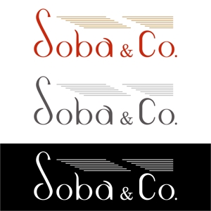 でぃで ()さんのそば店「Soba & Co.」のロゴ制作への提案