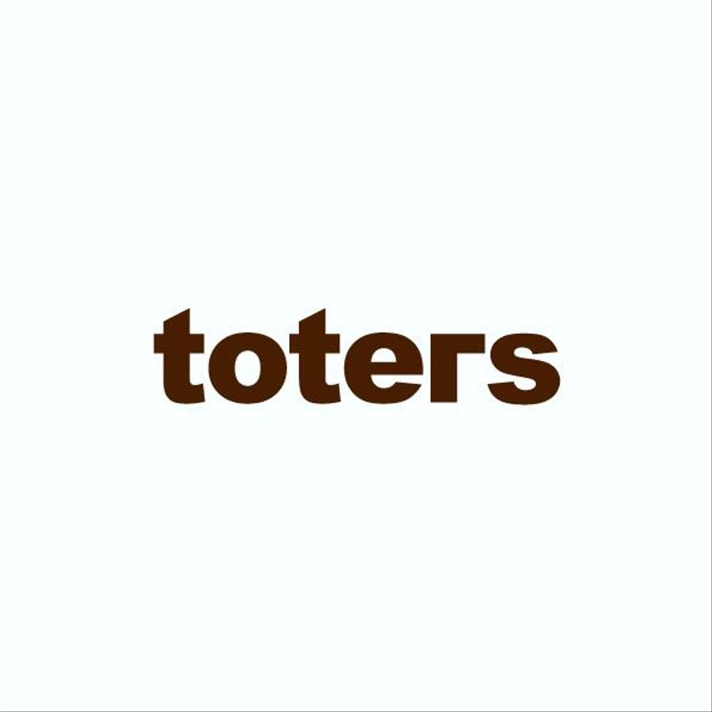 トートバッグ、Tシャツ、ポロシャツ等のブランド「toters」のロゴ