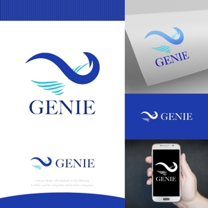 fortunaaber ()さんの美容機器メーカー　株式会社GENIEのロゴと字体のデザインを依頼です。への提案
