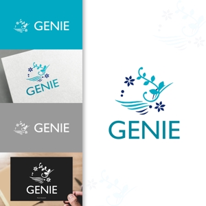 charisabse ()さんの美容機器メーカー　株式会社GENIEのロゴと字体のデザインを依頼です。への提案
