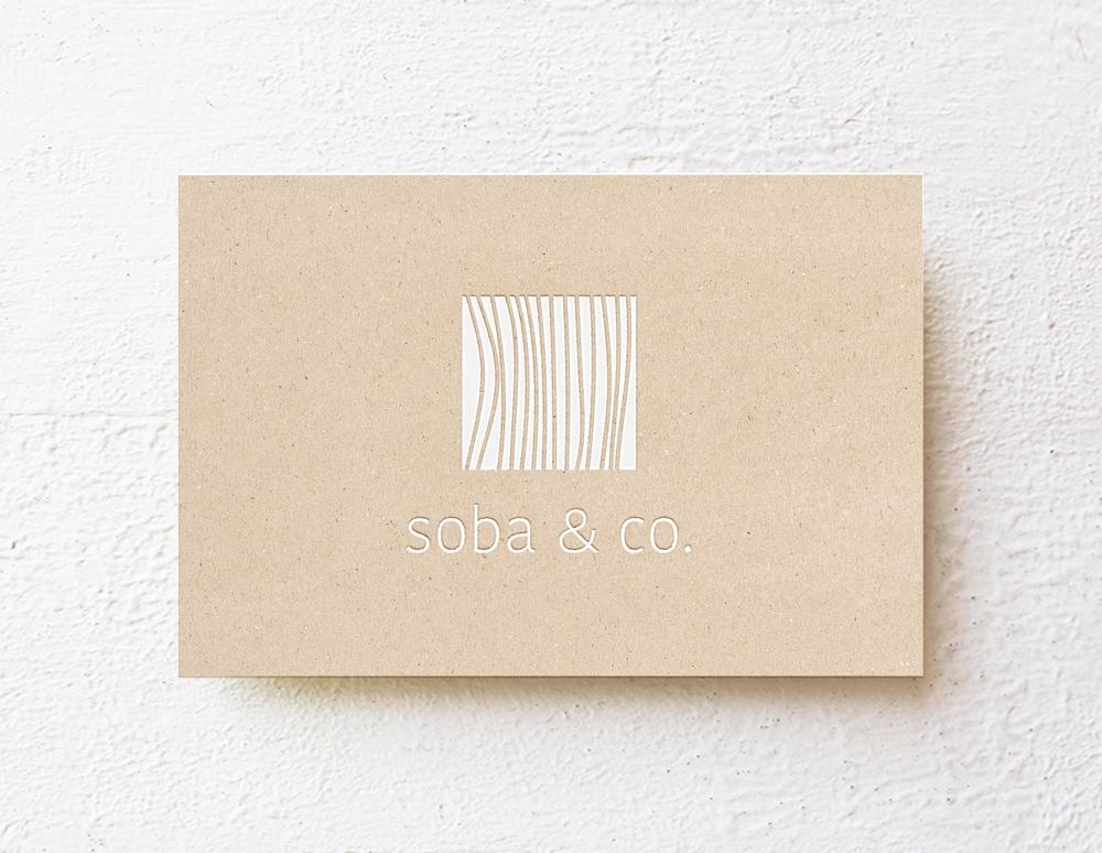 そば店「Soba & Co.」のロゴ制作