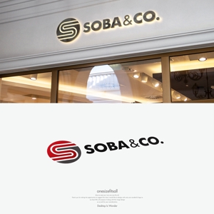onesize fit’s all (onesizefitsall)さんのそば店「Soba & Co.」のロゴ制作への提案