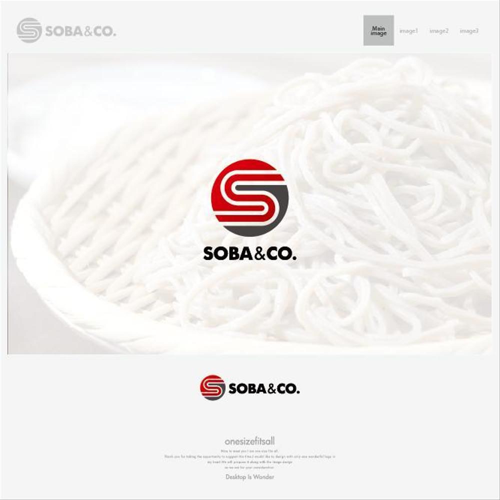 そば店「Soba & Co.」のロゴ制作