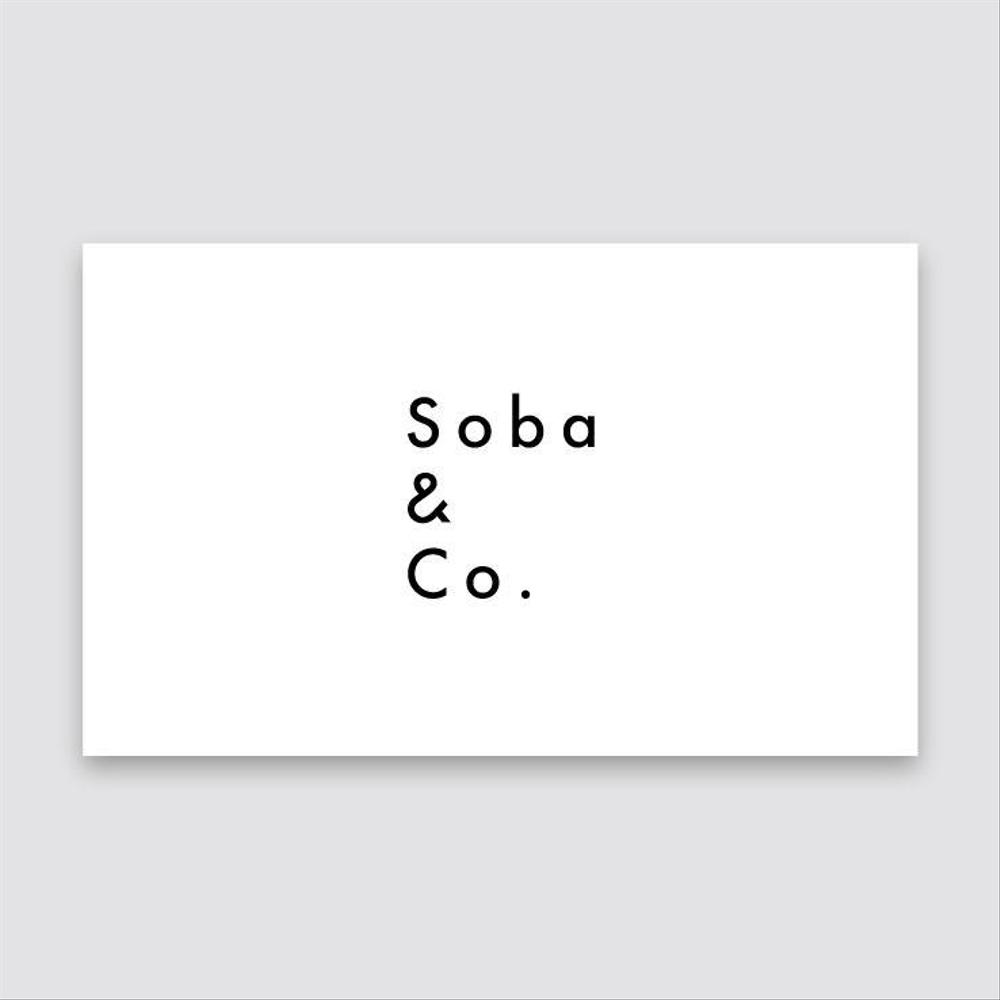 そば店「Soba & Co.」のロゴ制作