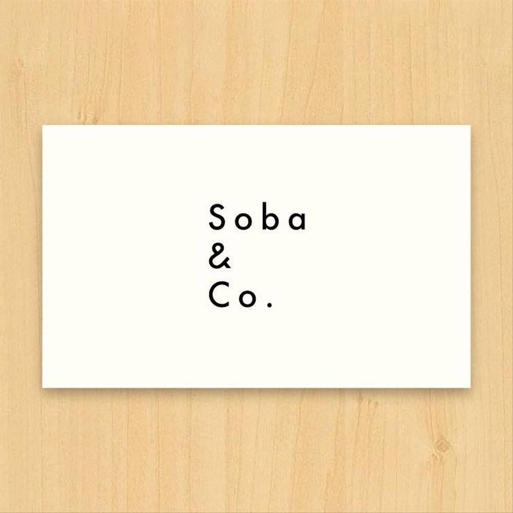 そば店「Soba & Co.」のロゴ制作