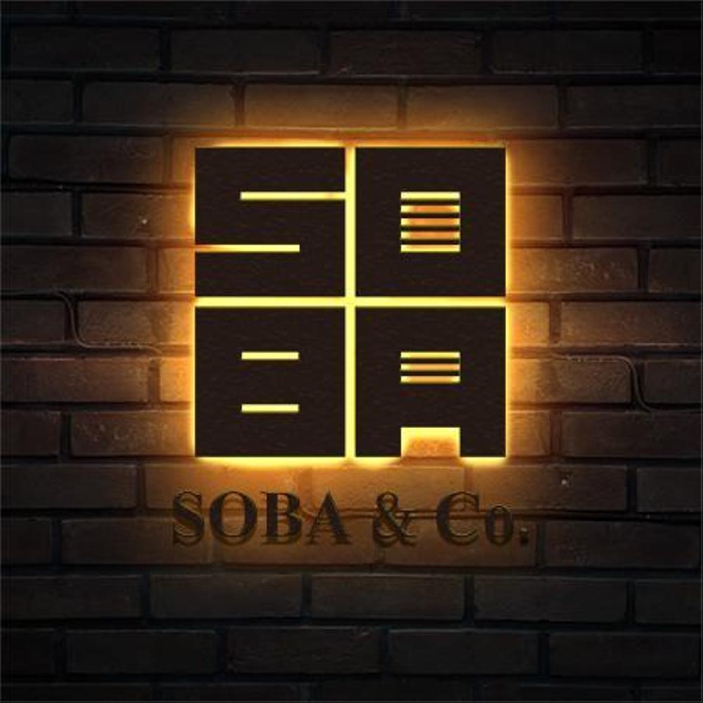 そば店「Soba & Co.」のロゴ制作