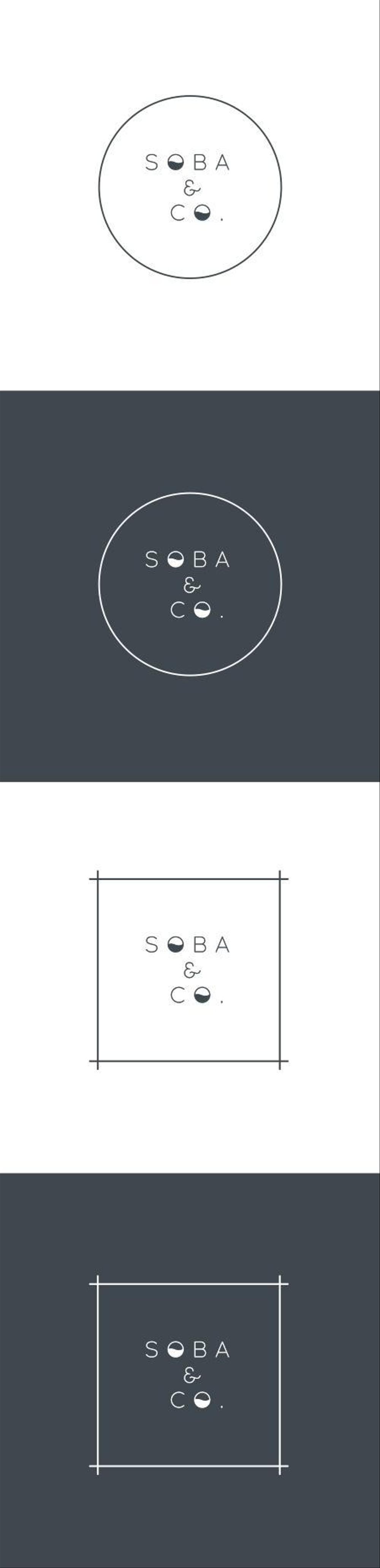 そば店「Soba & Co.」のロゴ制作