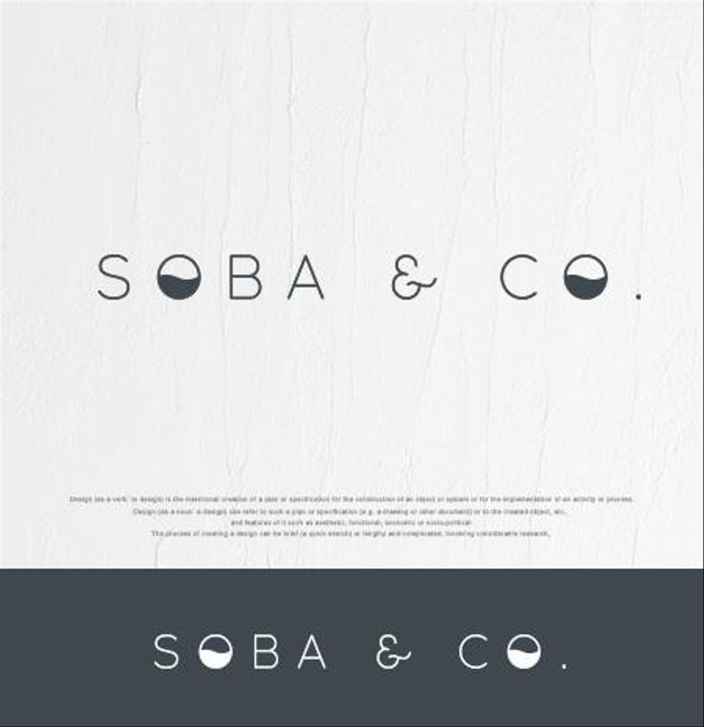 そば店「Soba & Co.」のロゴ制作