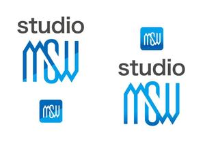 tukasagumiさんの音楽リハーサルスタジオ「studio MSW」のロゴへの提案