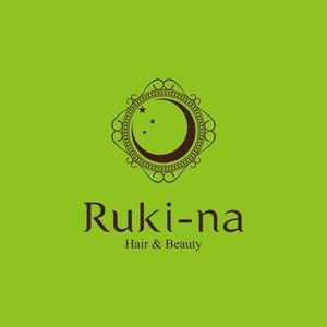 SHIROさんの美容室、エステのトータルビューティーサロン「Hair&beauty Ruki-na」のロゴ作成への提案