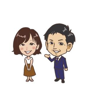 みー (miho0205)さんのHP掲載用の社員紹介デフォルメ似顔絵（イラスト）への提案