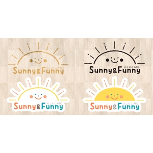 momo (store-holiday)さんの英会話教室 「にこにこABC Sunny & Funny」 のロゴへの提案