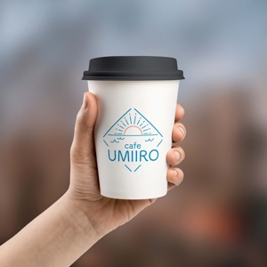 Ono Y (mirin_yo)さんの港のカフェ「cafeうみいろ」のロゴへの提案