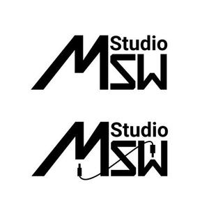 ハヤシ (hayashi1010)さんの音楽リハーサルスタジオ「studio MSW」のロゴへの提案