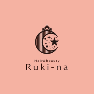 syake (syake)さんの美容室、エステのトータルビューティーサロン「Hair&beauty Ruki-na」のロゴ作成への提案