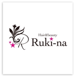 happy-piさんの美容室、エステのトータルビューティーサロン「Hair&beauty Ruki-na」のロゴ作成への提案