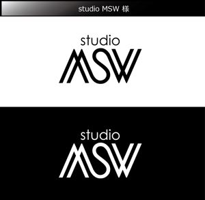FISHERMAN (FISHERMAN)さんの音楽リハーサルスタジオ「studio MSW」のロゴへの提案