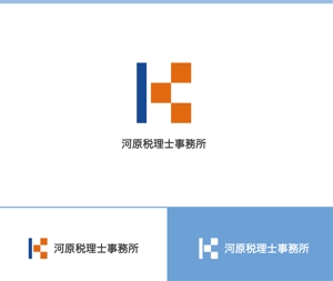 動画サムネ職人 (web-pro100)さんの河原税理士事務所のロゴへの提案