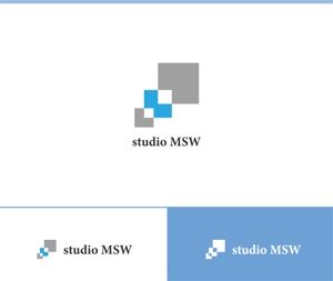 動画サムネ職人 (web-pro100)さんの音楽リハーサルスタジオ「studio MSW」のロゴへの提案