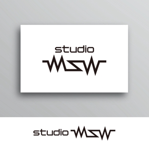 White-design (White-design)さんの音楽リハーサルスタジオ「studio MSW」のロゴへの提案