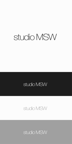 designdesign (designdesign)さんの音楽リハーサルスタジオ「studio MSW」のロゴへの提案