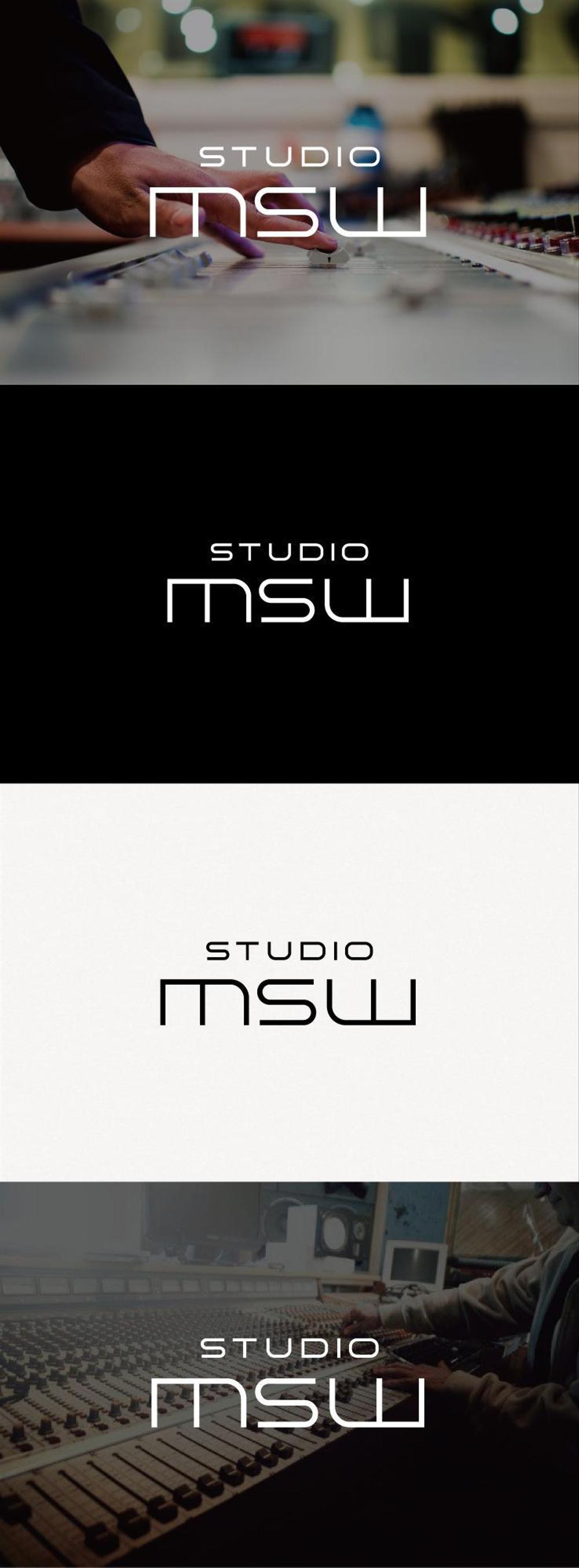 音楽リハーサルスタジオ「studio MSW」のロゴ