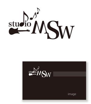 serve2000 (serve2000)さんの音楽リハーサルスタジオ「studio MSW」のロゴへの提案