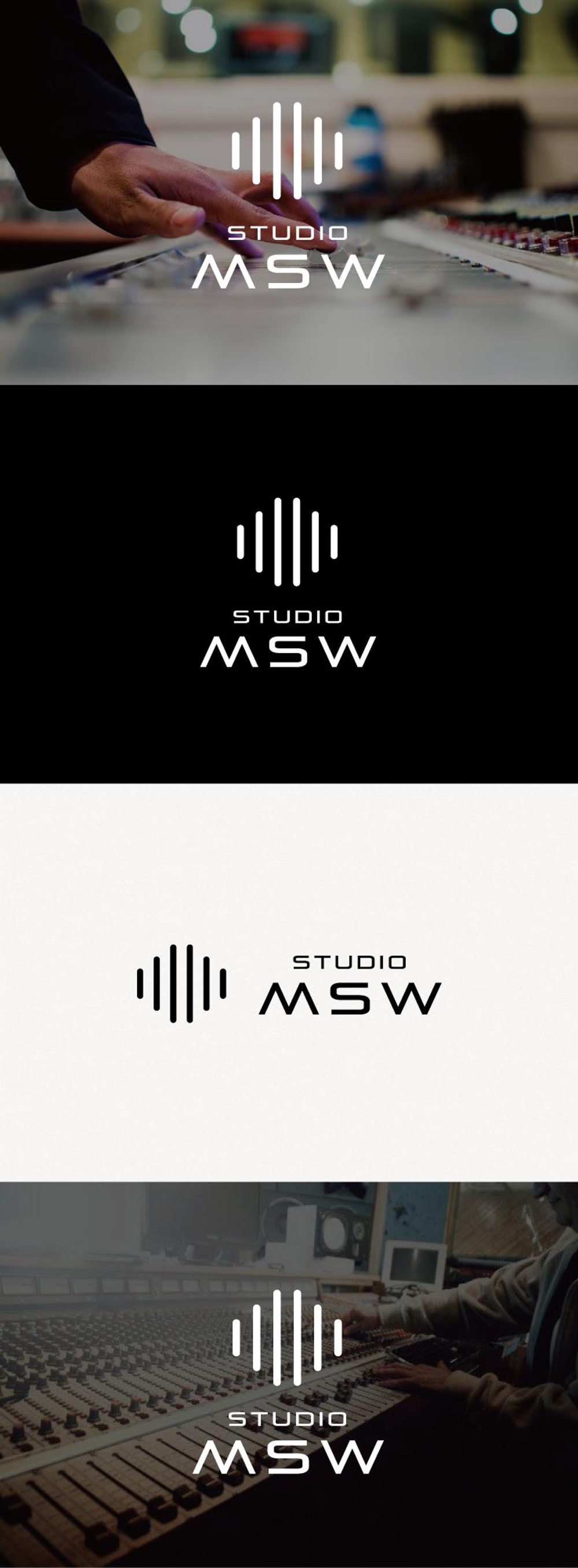 音楽リハーサルスタジオ「studio MSW」のロゴ