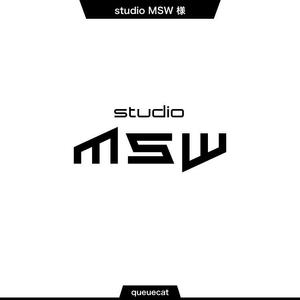 queuecat (queuecat)さんの音楽リハーサルスタジオ「studio MSW」のロゴへの提案