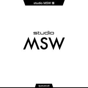 queuecat (queuecat)さんの音楽リハーサルスタジオ「studio MSW」のロゴへの提案