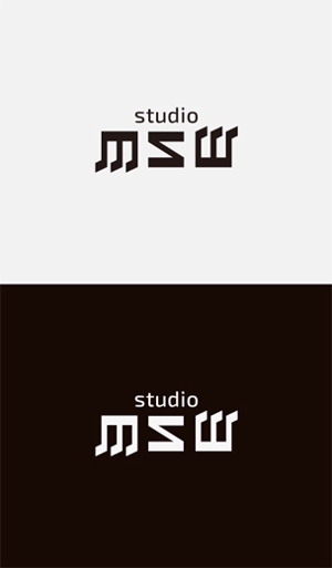 odo design (pekoodo)さんの音楽リハーサルスタジオ「studio MSW」のロゴへの提案