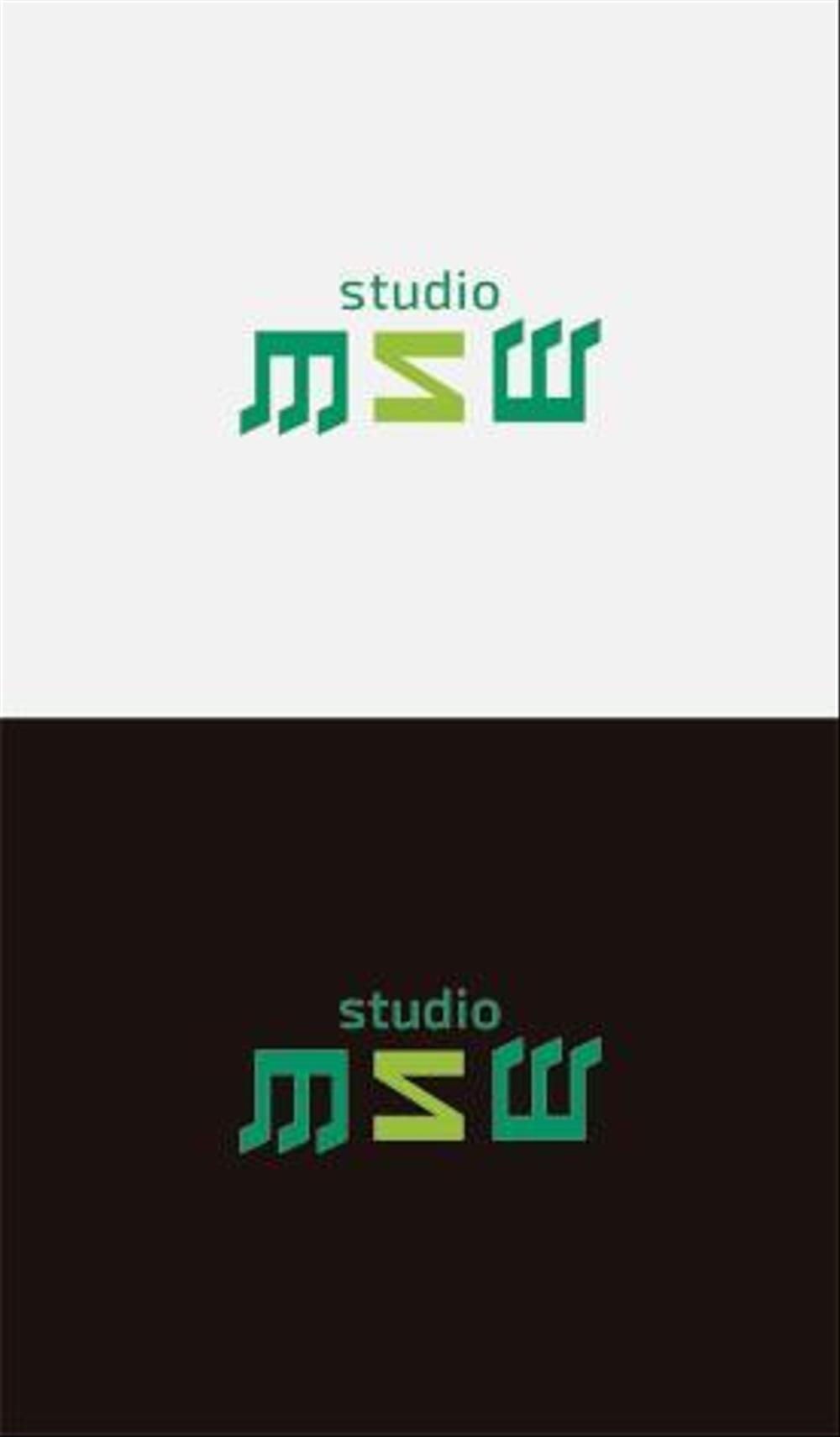 音楽リハーサルスタジオ「studio MSW」のロゴ