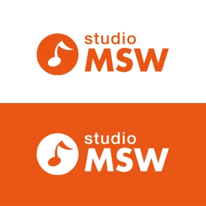 bluemode-studio (starlight44)さんの音楽リハーサルスタジオ「studio MSW」のロゴへの提案