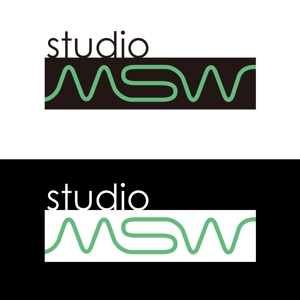 MajiQ（マジック） (MajiQ)さんの音楽リハーサルスタジオ「studio MSW」のロゴへの提案